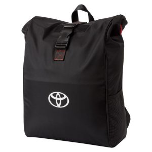 Mochila impermeable negra, duradero tejido de poliéster Toyota