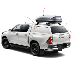 Hard top, barras longitudinales y cofre Toyota Hilux