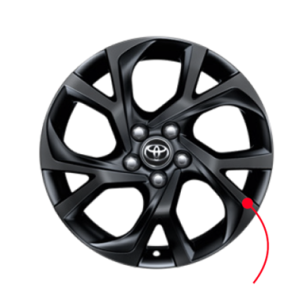Llanta en 18" negro mate Toyota Chr