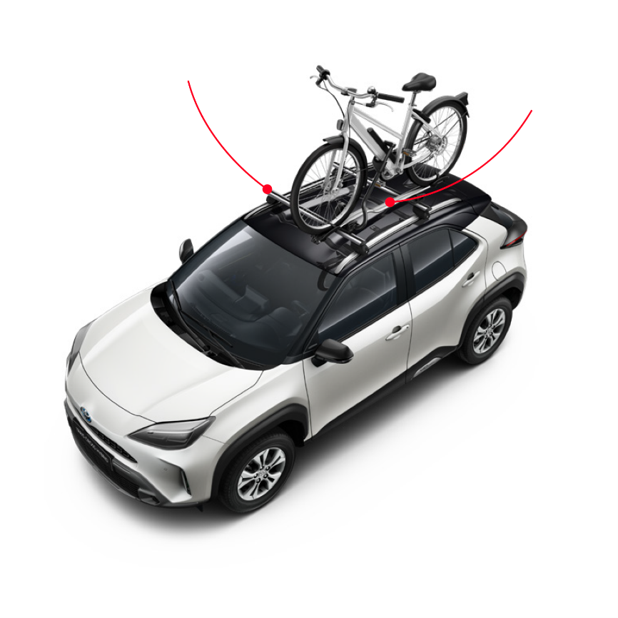 Barras transversales y portabicicletas Toyota Yaris cross