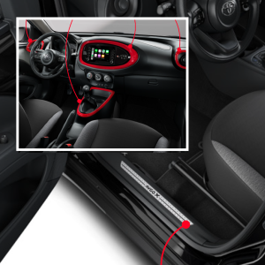 Red pack interior Toyota Aygo x-cross