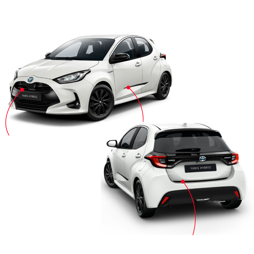 Pack black style Toyota Yaris