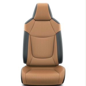 Tapicería de cuero marrón y negro Toyota Rav4