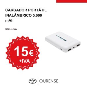 Cargador portÁtil inalÁmbrico Toyota Bz4x