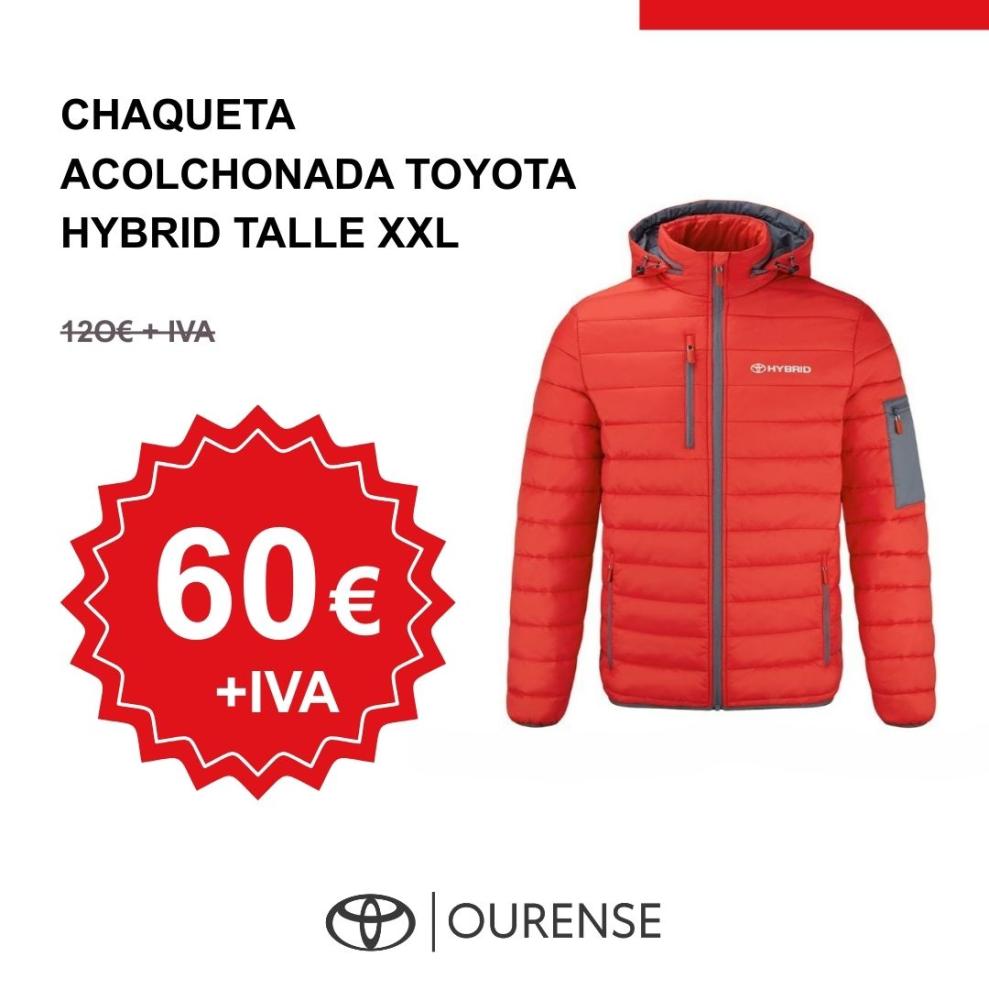 Toyota chaqueta acolchada roja